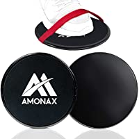 Amonax 2X Core Sliders de Ejercicio 2 Discos de Deslizamiento de Doble Cara Disco Abdominales para Abs Entrenamiento…